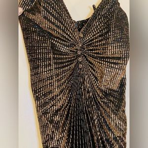 Sexy, gold, vintage, disco dress!